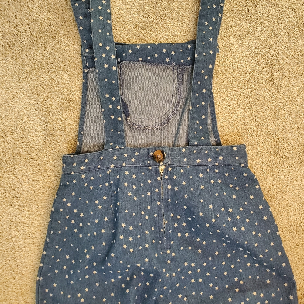 Anthropologie Saint Geraldine Star Print Denim Overalls XS - Very Good Condition - Picture 13 of 13